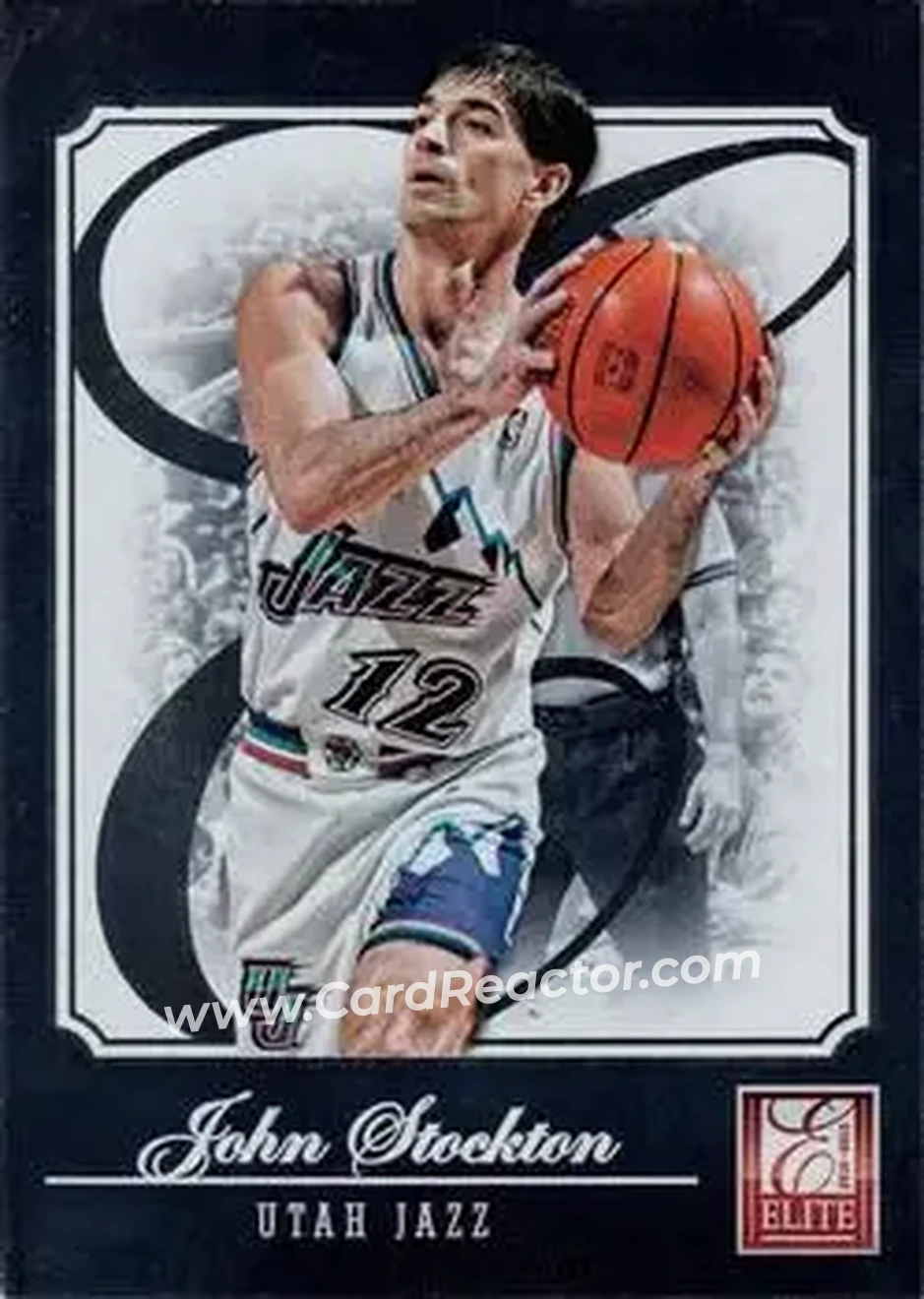 2012-13 Panini Elite #187 - John Stockton - Utah Jazz - Front 2012-13 Panini Elite #187 - John Stockton - Utah Jazz - Front