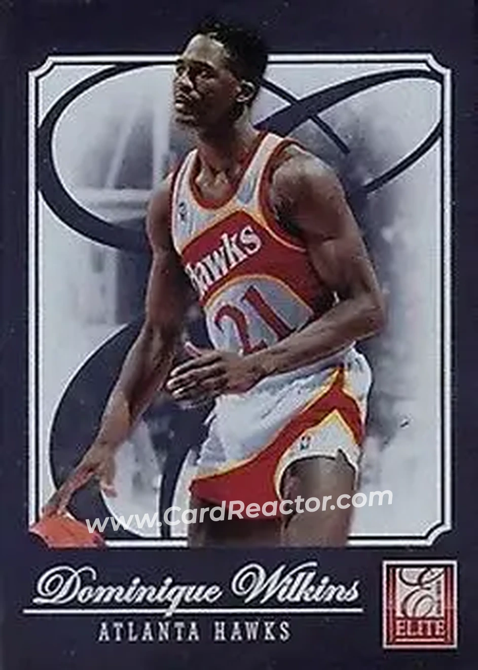 2012-13 Panini Elite #189 - Dominique Wilkins - Atlanta Hawks - Front