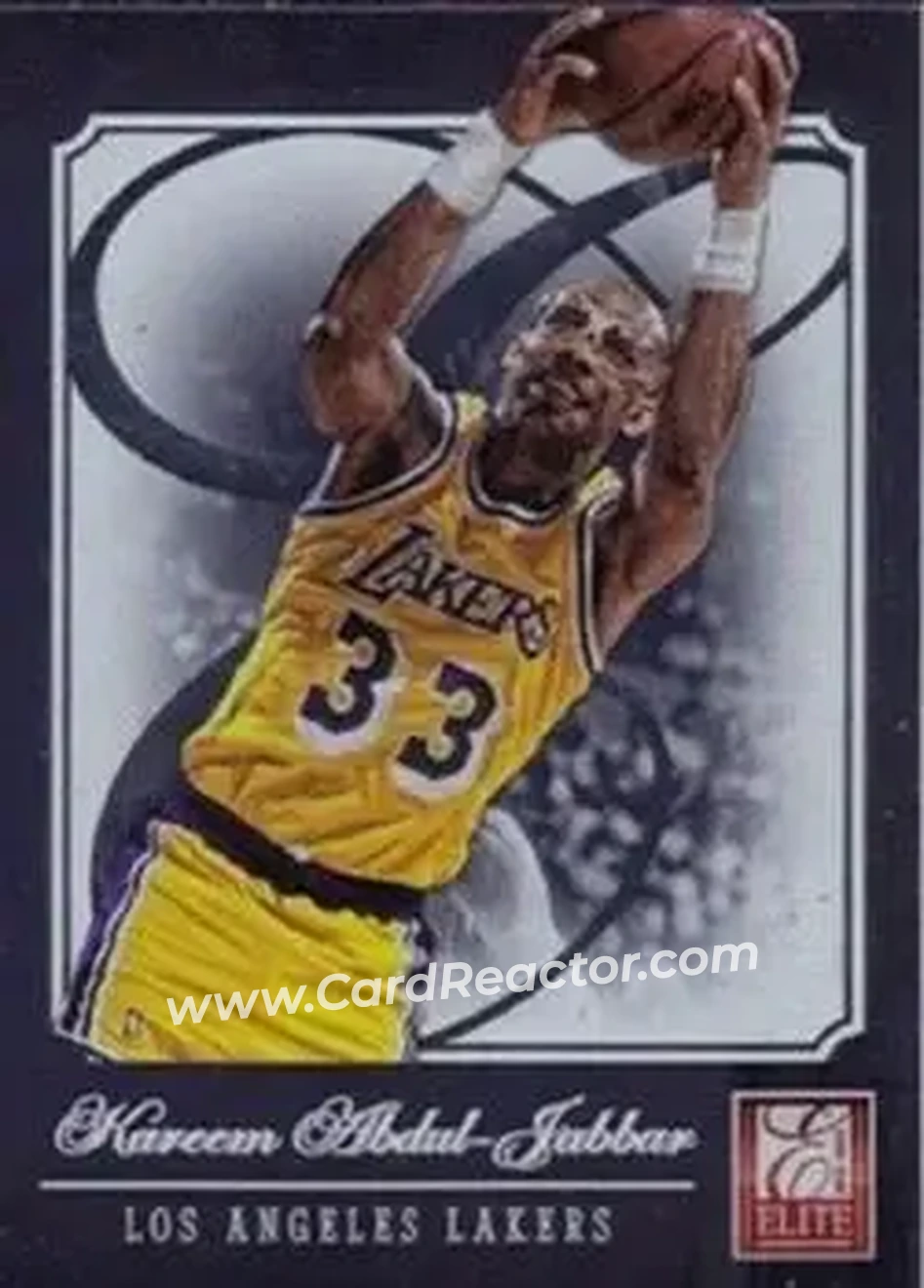 2012-13 Panini Elite #190 - Kareem Abdul-Jabbar - Los Angeles Lakers - Front