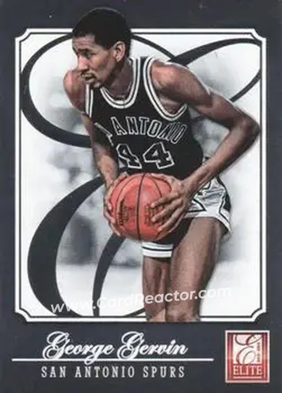 2012-13 Panini Elite #192 - George Gervin - San Antonio Spurs - Front 2012-13 Panini Elite #192 - George Gervin - San Antonio Spurs - Front