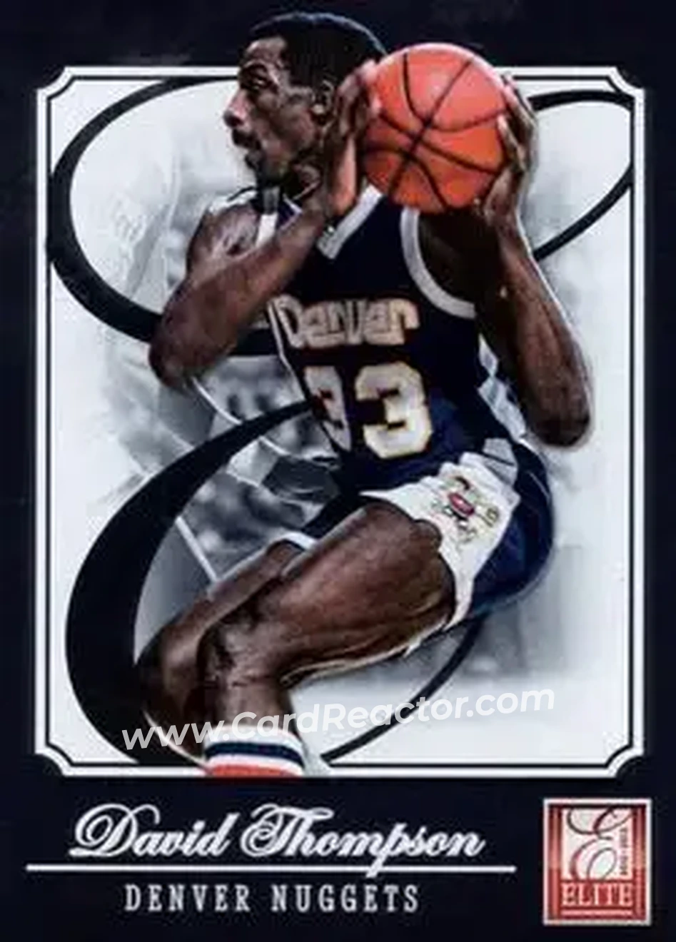 2012-13 Panini Elite #194 - David Thompson - Denver Nuggets - Front 2012-13 Panini Elite #194 - David Thompson - Denver Nuggets - Front