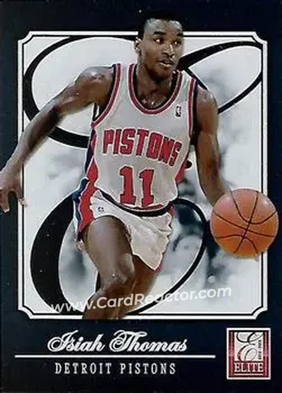 2012-13 Panini Elite #198 - Isiah Thomas - Detroit Pistons - Front 2012-13 Panini Elite #198 - Isiah Thomas - Detroit Pistons - Front