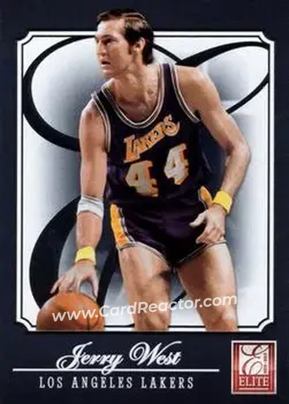 2012-13 Panini Elite #200 - Jerry West - Los Angeles Lakers - Front 2012-13 Panini Elite #200 - Jerry West - Los Angeles Lakers - Front