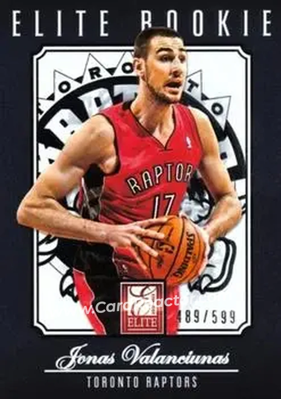 2012-13 Panini Elite #205 - Jonas Valančiūnas - Toronto Raptors - Front