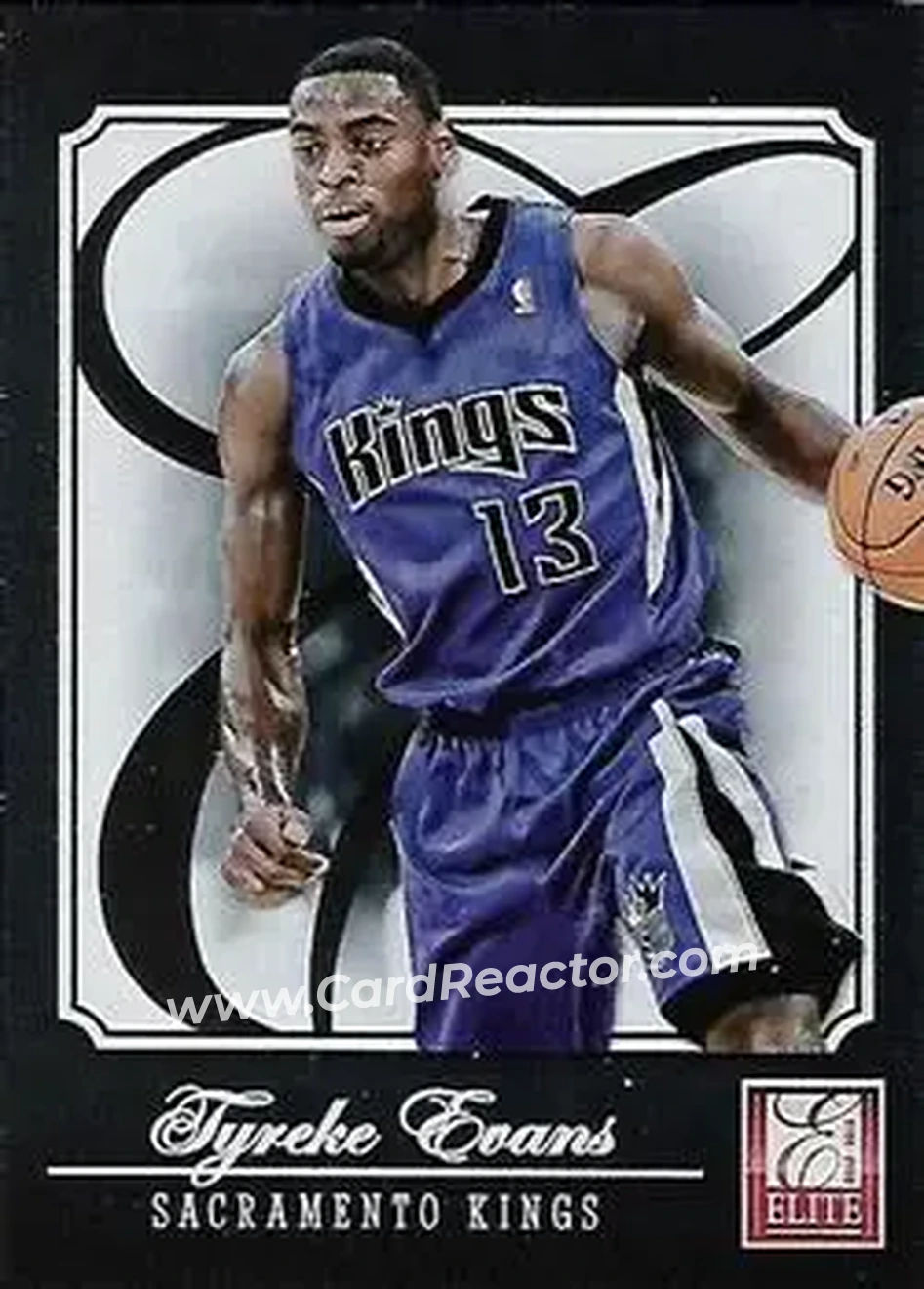 2012-13 Panini Elite #142 - Tyreke Evans - Sacramento Kings - Front 2012-13 Panini Elite #142 - Tyreke Evans - Sacramento Kings - Front