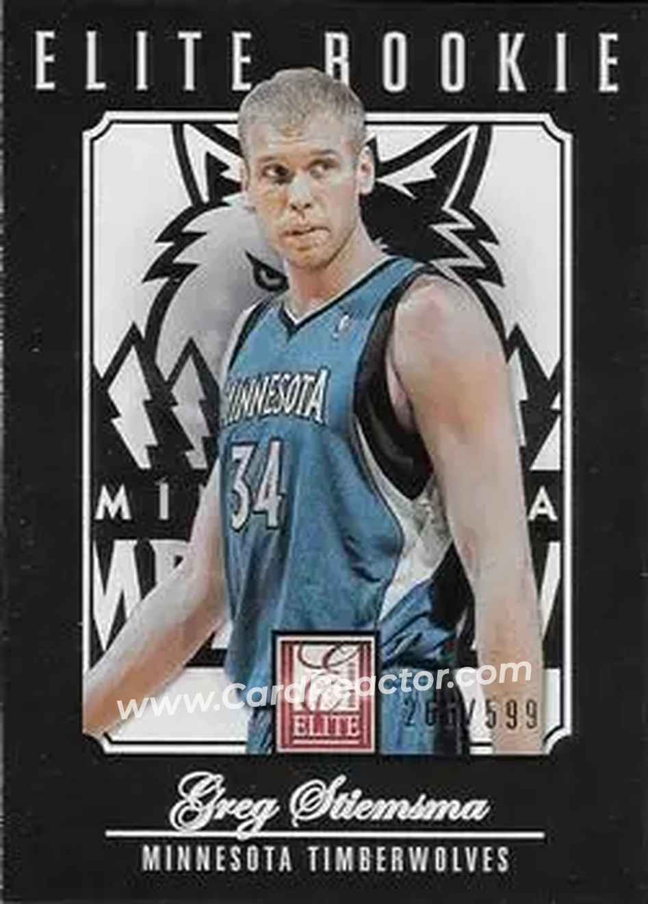 2012-13 Panini Elite #249 - Greg Stiemsma - Minnesota Timberwolves - Front 2012-13 Panini Elite #249 - Greg Stiemsma - Minnesota Timberwolves - Front