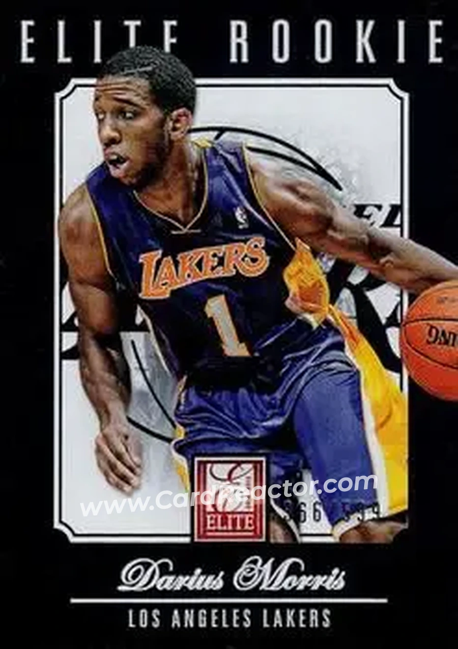 2012-13 Panini Elite #237 - Darius Morris - Los Angeles Lakers - Front 2012-13 Panini Elite #237 - Darius Morris - Los Angeles Lakers - Front