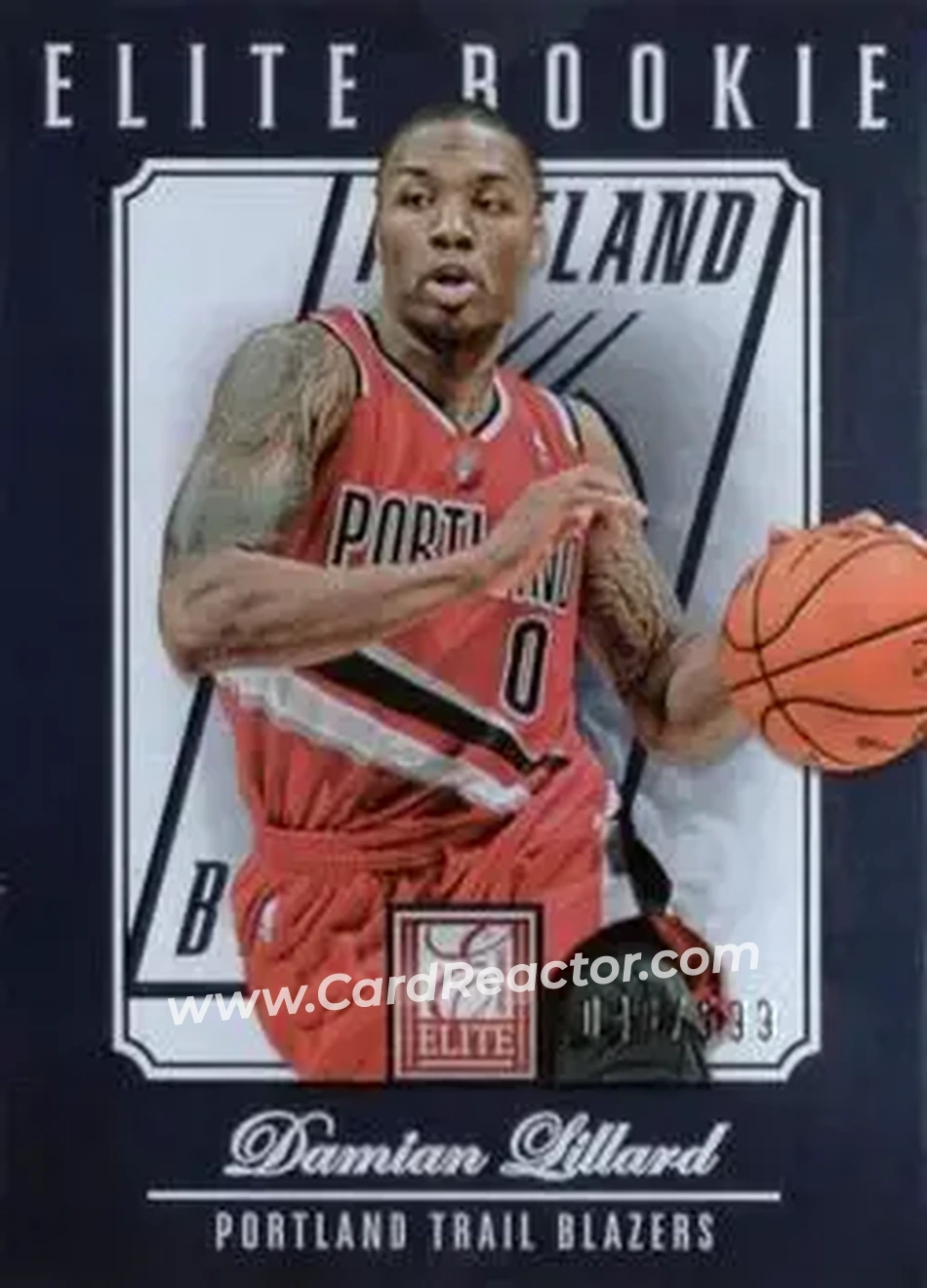 2012-13 Panini Elite #257 - Damian Lillard - Portland Trail Blazers - Front 2012-13 Panini Elite #257 - Damian Lillard - Portland Trail Blazers - Front