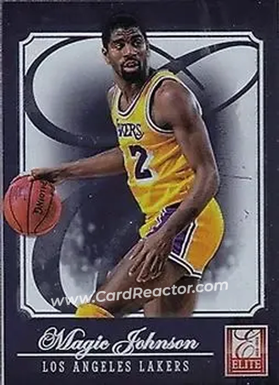 2012-13 Panini Elite #179 - Magic Johnson - Los Angeles Lakers - Front