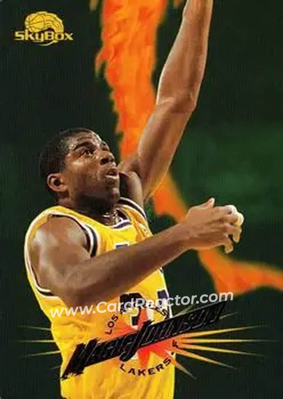 1995-96 SkyBox Premium #301 - Magic Johnson - Los Angeles Lakers - Front