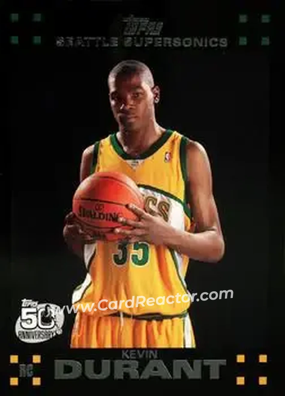2007-08 Topps #112 - Kevin Durant - Seattle SuperSonics - Front