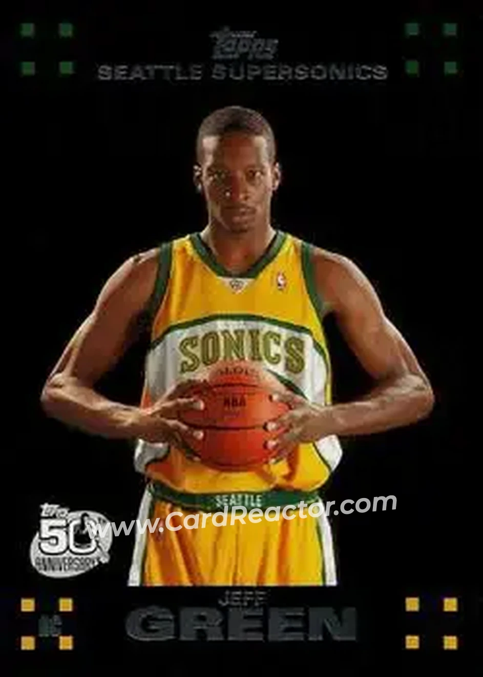 2007-08 Topps #115 - Jeff Green - Seattle SuperSonics - Front 2007-08 Topps #115 - Jeff Green - Seattle SuperSonics - Front