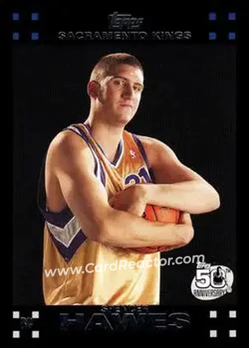 2007-08 Topps #120 - Spencer Hawes - Sacramento Kings - Front 2007-08 Topps #120 - Spencer Hawes - Sacramento Kings - Front
