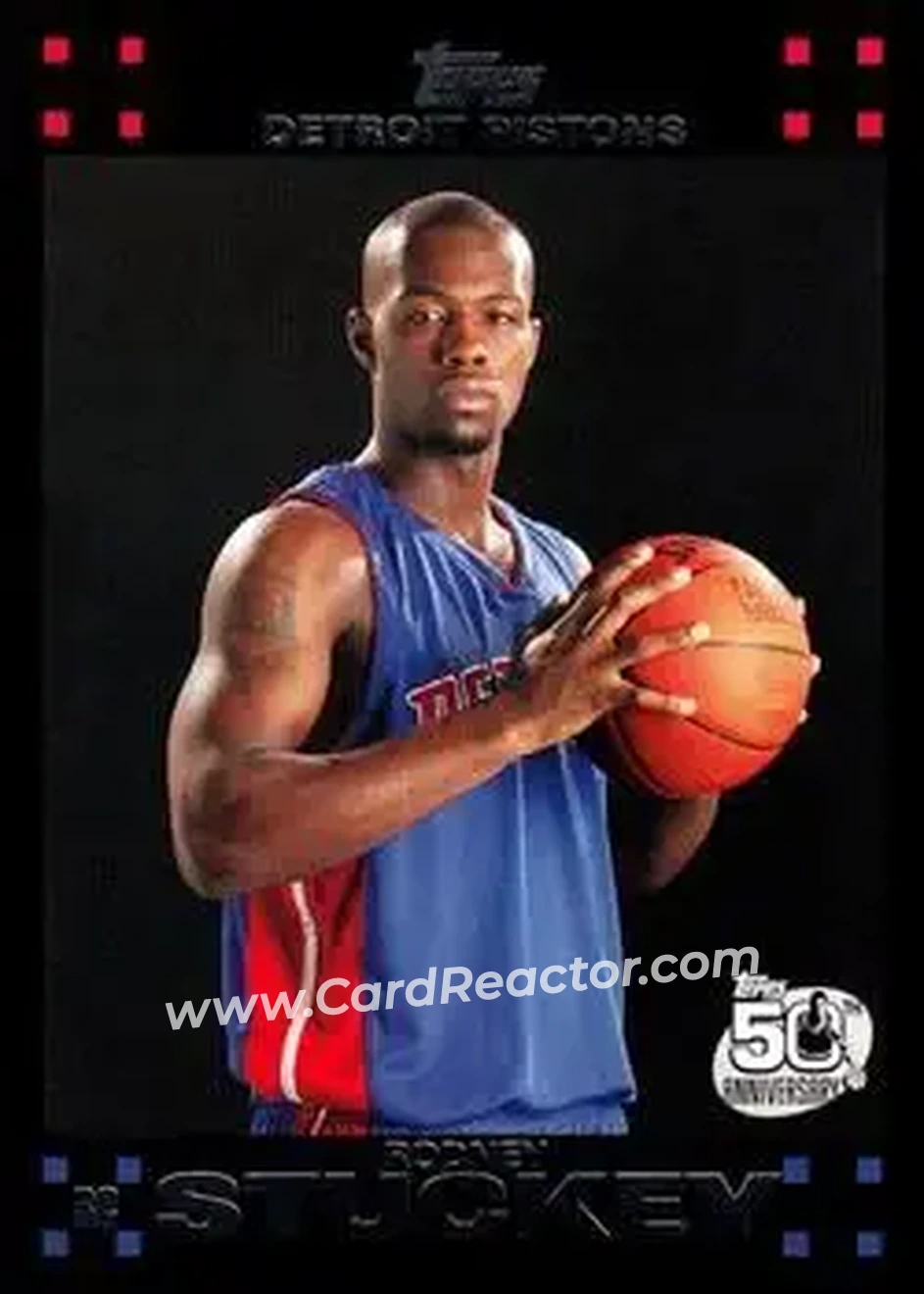 2007-08 Topps #125 - Rodney Stuckey - Detroit Pistons - Front 2007-08 Topps #125 - Rodney Stuckey - Detroit Pistons - Front