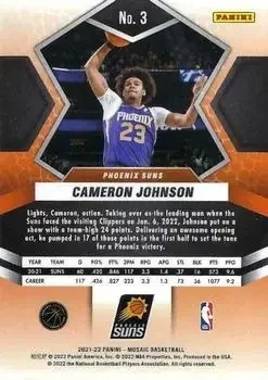 Back of Cameron Johnson