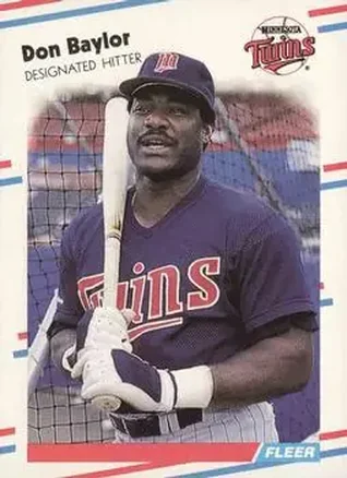 1988 Fleer #2 - Don Baylor - Minnesota Twins 1988 Fleer #2 - Don Baylor - Minnesota Twins