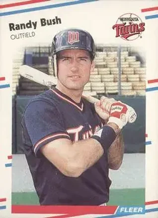 1988 Fleer #6 - Randy Bush - Minnesota Twins 1988 Fleer #6 - Randy Bush - Minnesota Twins