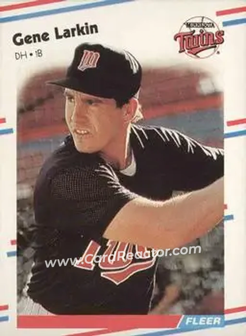1988 Fleer #14 - Gene Larkin - Minnesota Twins - Front