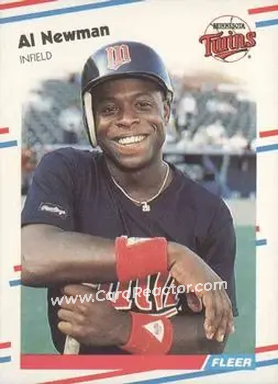 1988 Fleer #17 - Al Newman - Minnesota Twins - Front 1988 Fleer #17 - Al Newman - Minnesota Twins - Front