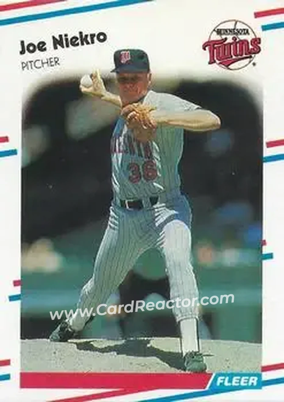 1988 Fleer #18 - Joe Niekro - Minnesota Twins - Front 1988 Fleer #18 - Joe Niekro - Minnesota Twins - Front