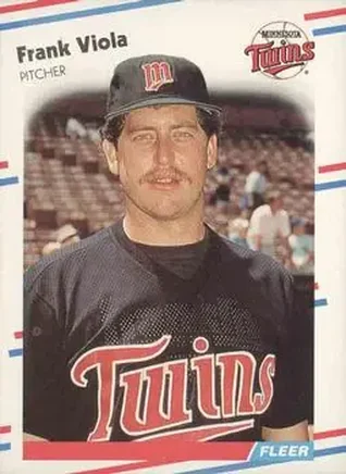 1988 Fleer #25 - Frank Viola - Minnesota Twins 1988 Fleer #25 - Frank Viola - Minnesota Twins