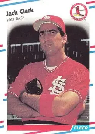 1988 Fleer #26 - Jack Clark - St. Louis Cardinals 1988 Fleer #26 - Jack Clark - St. Louis Cardinals