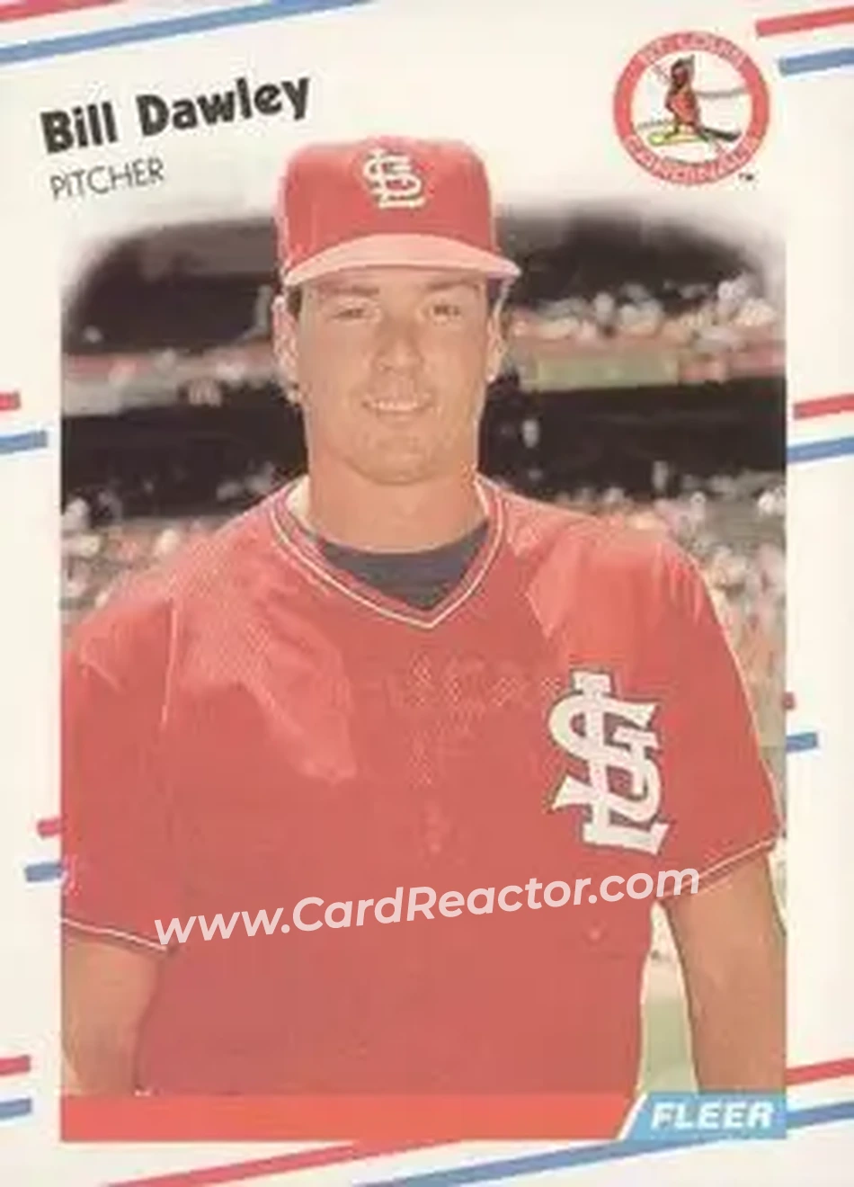 1988 Fleer #29 - Bill Dawley - St. Louis Cardinals - Front