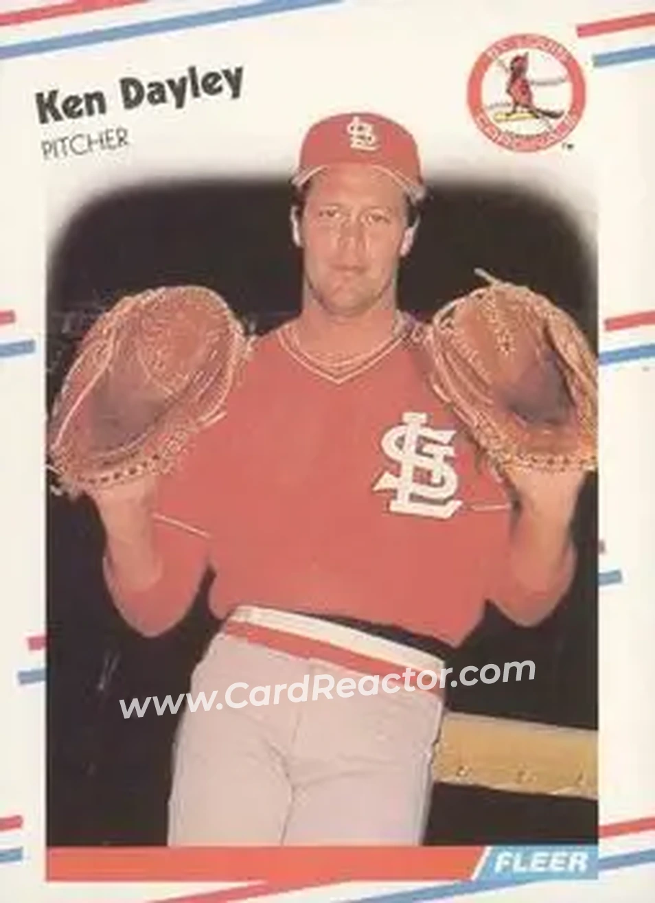 1988 Fleer #30 - Ken Dayley - St. Louis Cardinals - Front
