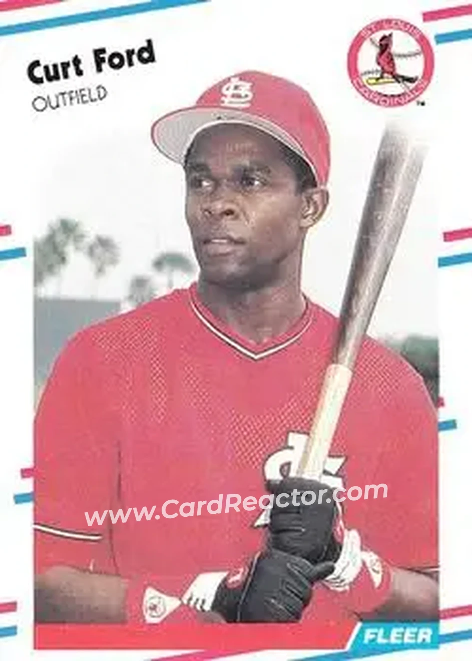 1988 Fleer #32 - Curt Ford - St. Louis Cardinals - Front
