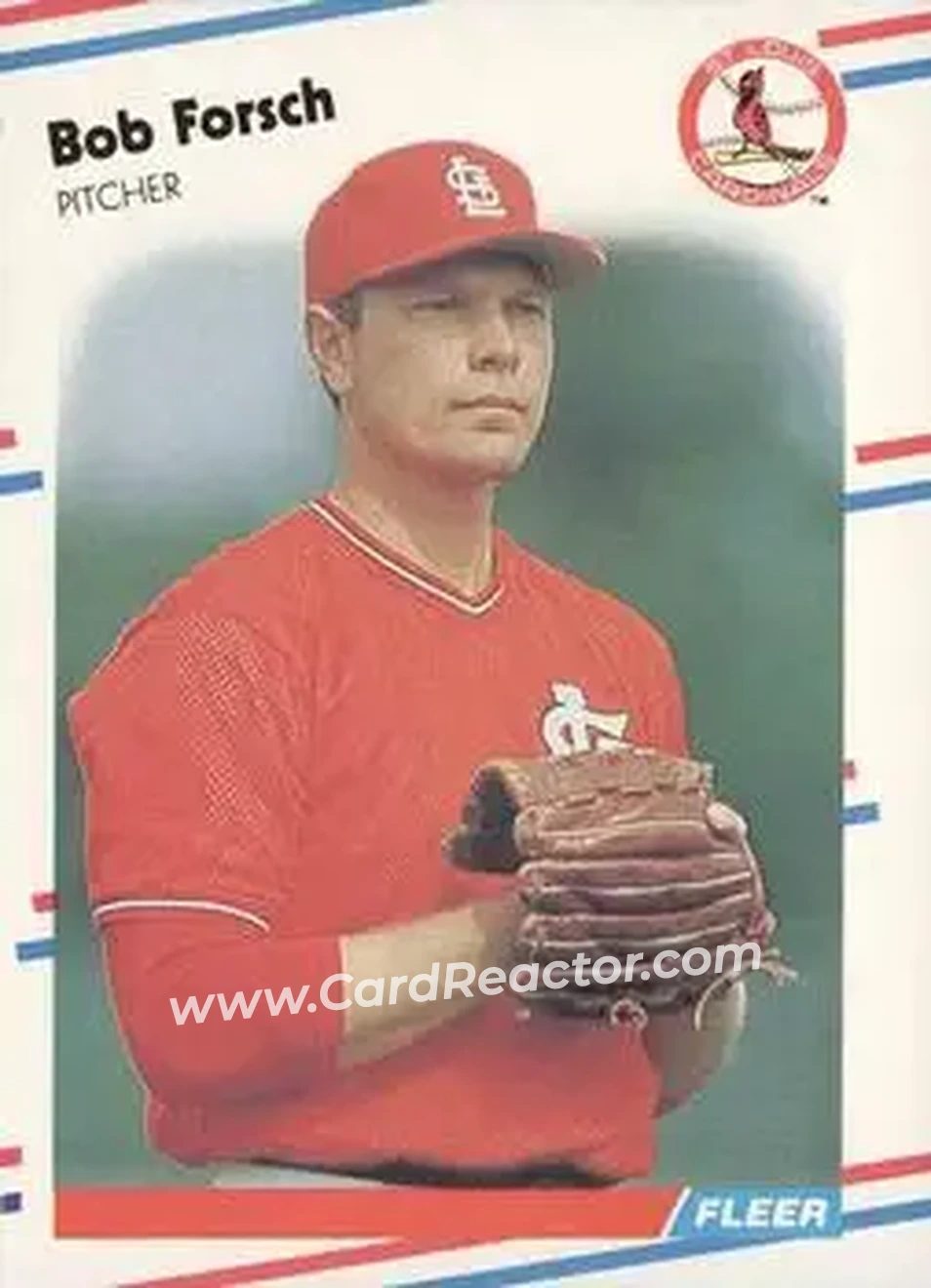 1988 Fleer #33 - Bob Forsch - St. Louis Cardinals - Front
