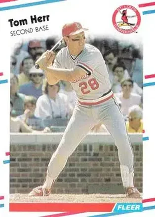 1988 Fleer #35 - Tom Herr - St. Louis Cardinals