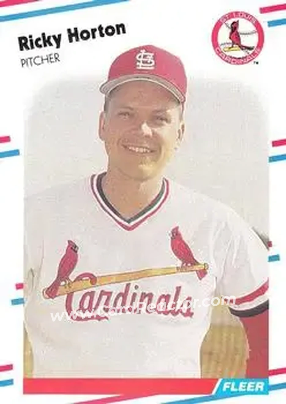 1988 Fleer #36 - Ricky Horton - St. Louis Cardinals - Front