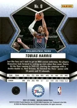 Back of Tobias Harris