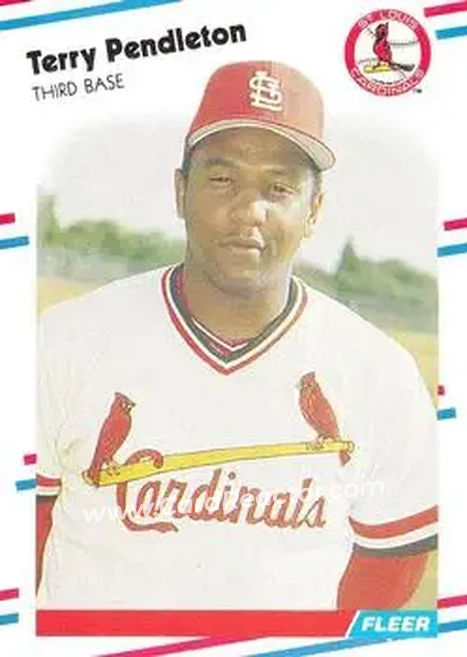 1988 Fleer #46 - Terry Pendleton - St. Louis Cardinals - Front