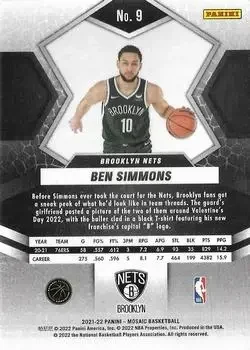 Back of Ben Simmons