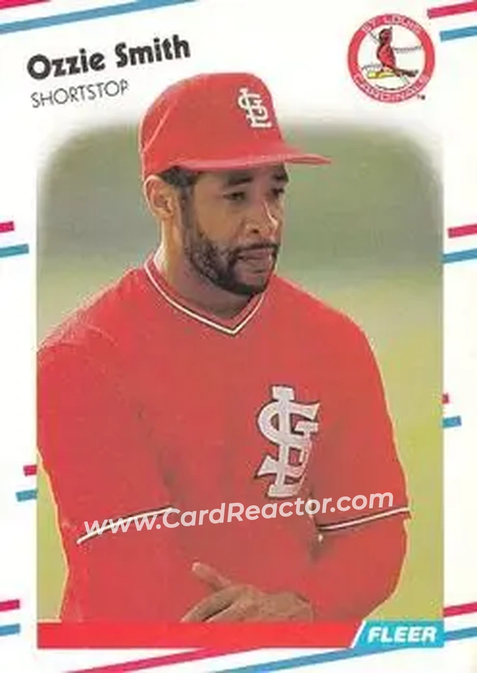 1988 Fleer #47 - Ozzie Smith - St. Louis Cardinals - Front 1988 Fleer #47 - Ozzie Smith - St. Louis Cardinals - Front