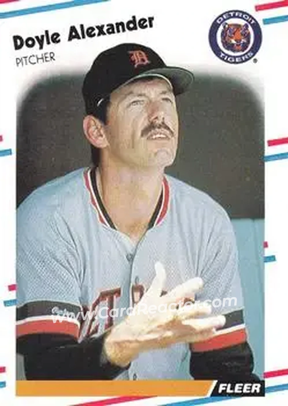 1988 Fleer #51 - Doyle Alexander - Detroit Tigers - Front
