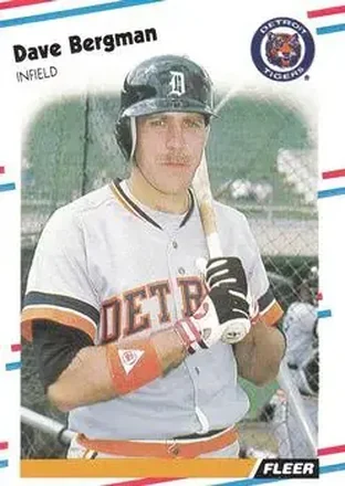 1988 Fleer #52 - Dave Bergman - Detroit Tigers 1988 Fleer #52 - Dave Bergman - Detroit Tigers
