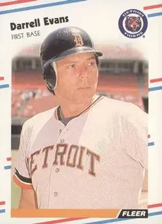 1988 Fleer #54 - Darrell Evans - Detroit Tigers