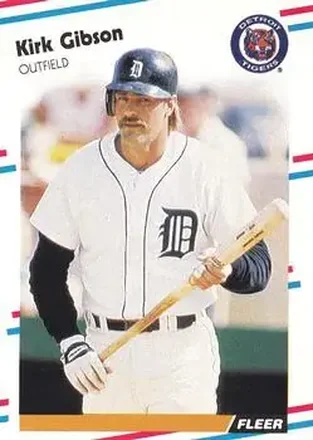 1988 Fleer #55 - Kirk Gibson - Detroit Tigers 1988 Fleer #55 - Kirk Gibson - Detroit Tigers