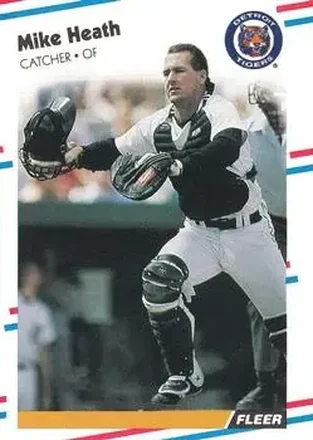 1988 Fleer #56 - Mike Heath - Detroit Tigers