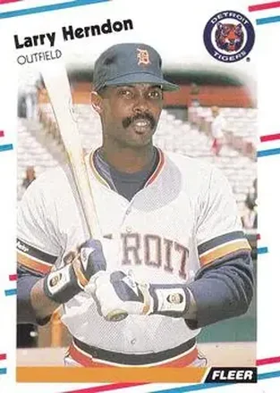 1988 Fleer #59 - Larry Herndon - Detroit Tigers