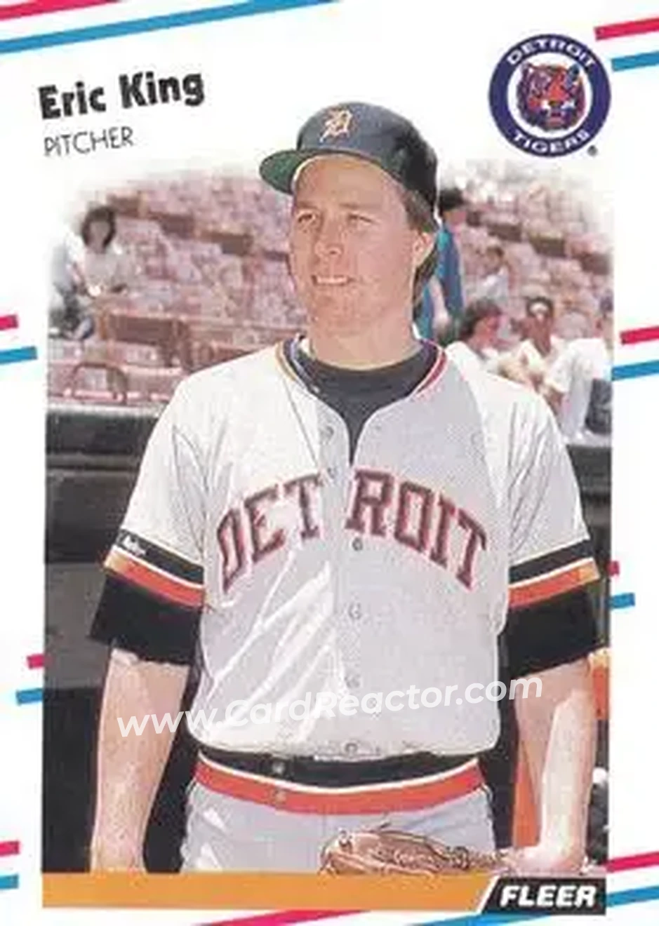 1988 Fleer #60 - Eric King - Detroit Tigers - Front