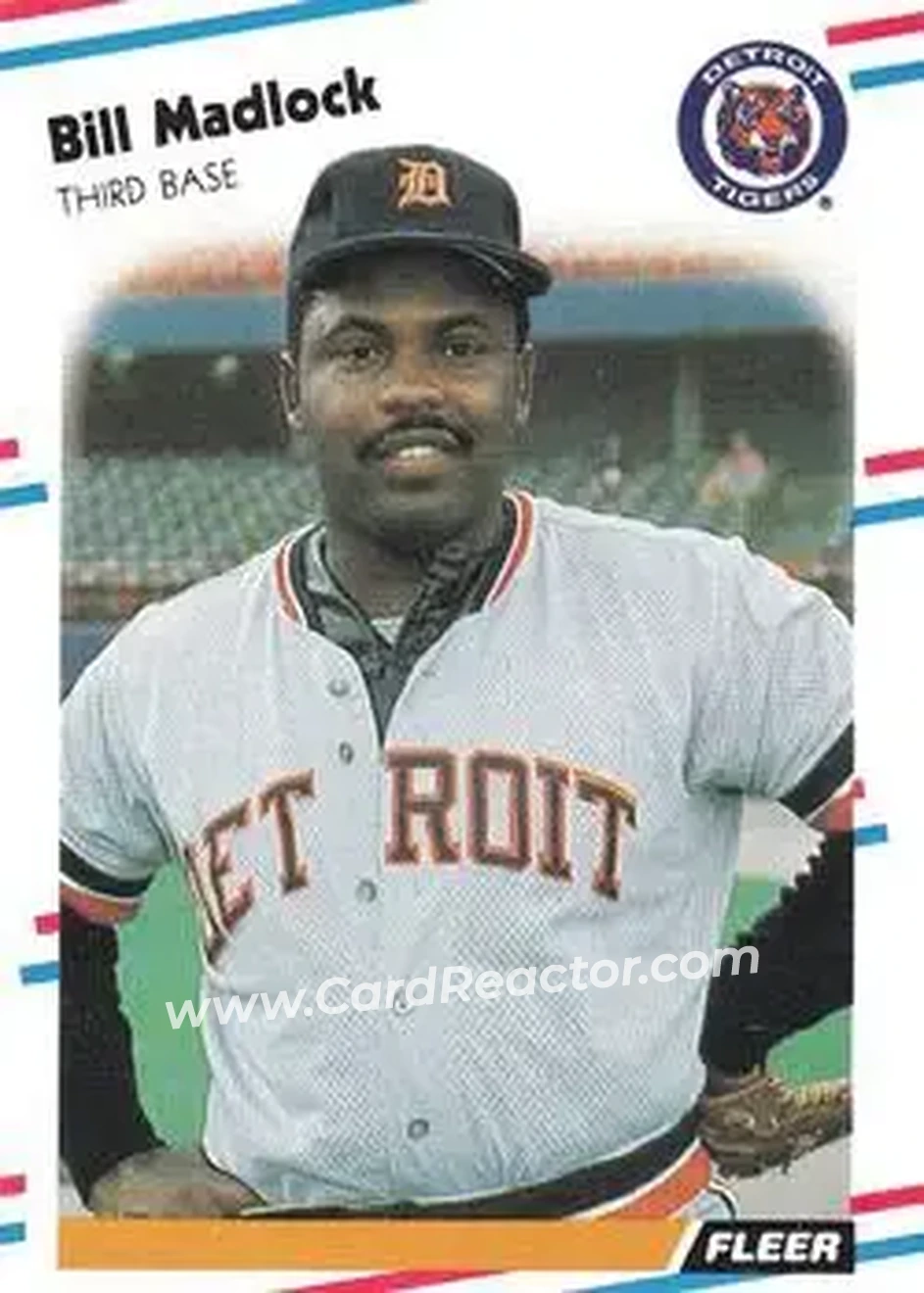 1988 Fleer #63 - Bill Madlock - Detroit Tigers - Front 1988 Fleer #63 - Bill Madlock - Detroit Tigers - Front