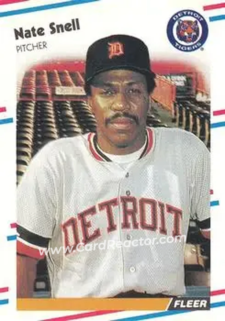 1988 Fleer #70 - Nate Snell - Detroit Tigers - Front