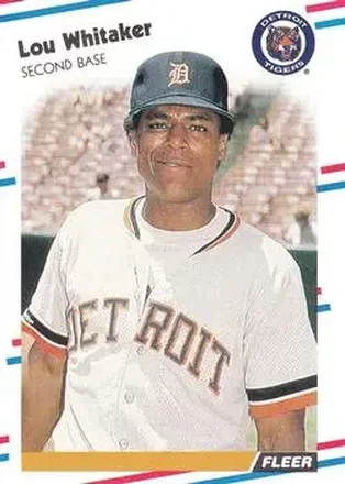 1988 Fleer #75 - Lou Whitaker - Detroit Tigers 1988 Fleer #75 - Lou Whitaker - Detroit Tigers