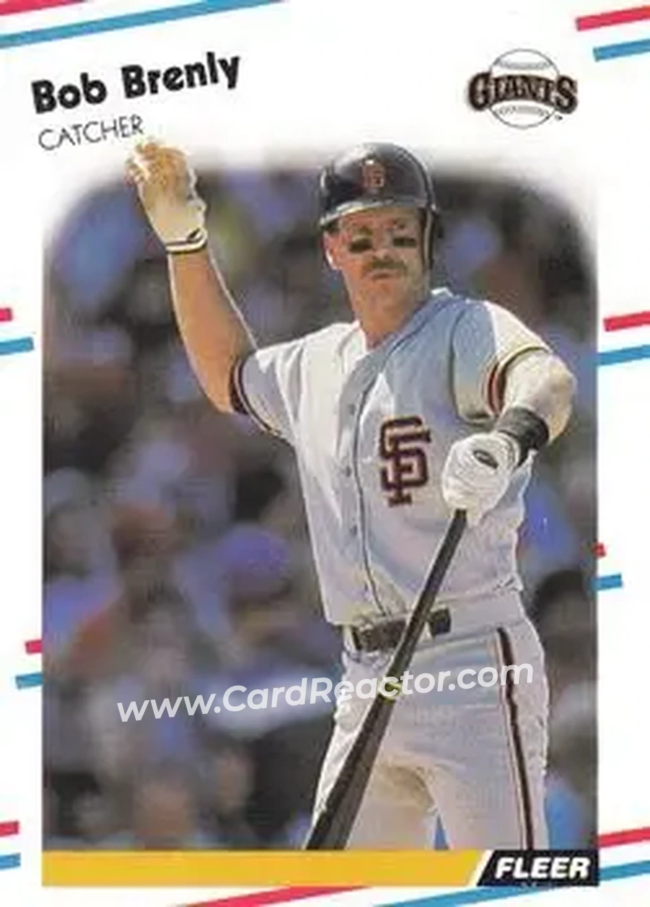 1988 Fleer #77 - Bob Brenly - San Francisco Giants - Front 1988 Fleer #77 - Bob Brenly - San Francisco Giants - Front