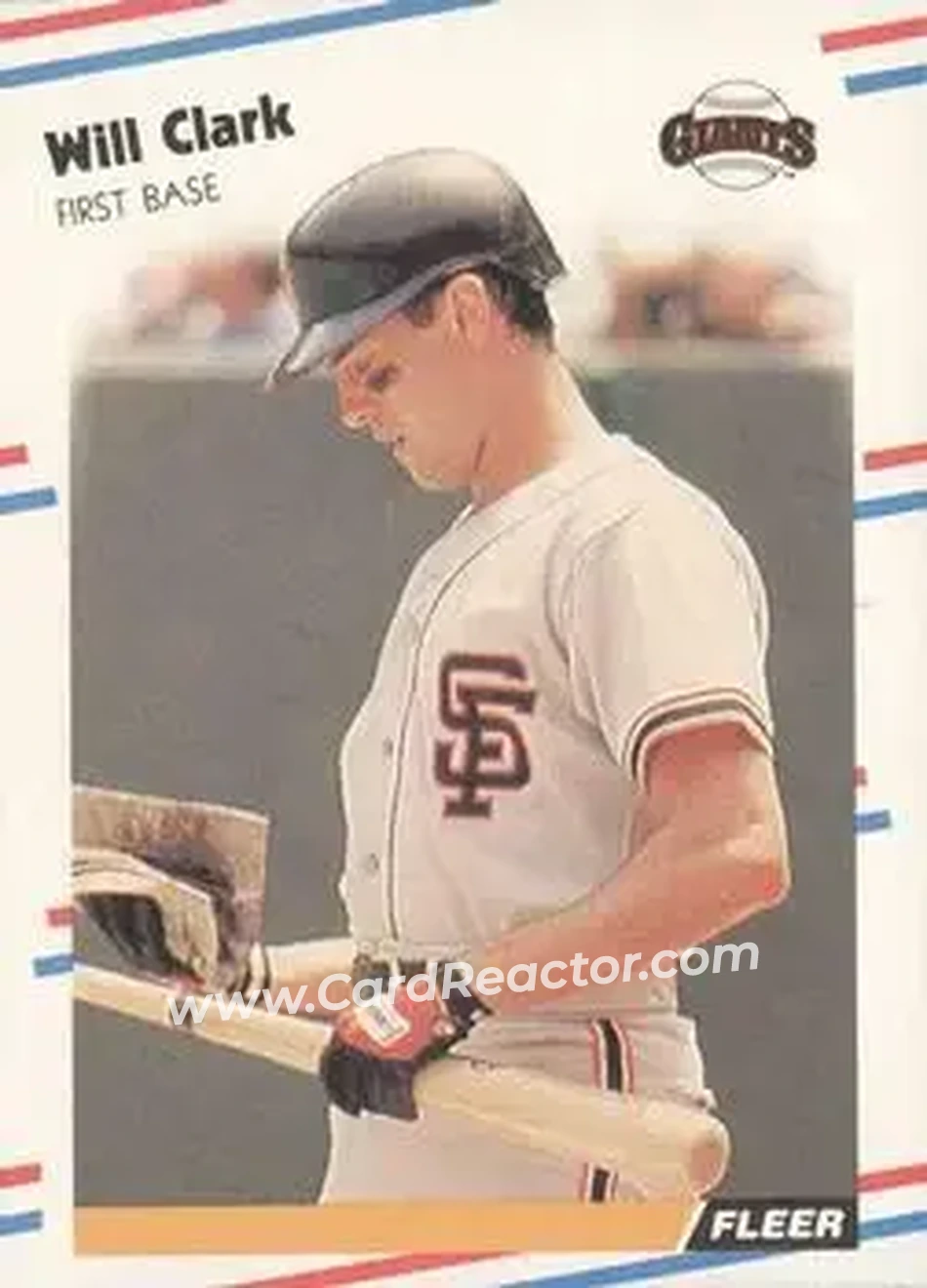 1988 Fleer #78 - Will Clark - San Francisco Giants - Front 1988 Fleer #78 - Will Clark - San Francisco Giants - Front