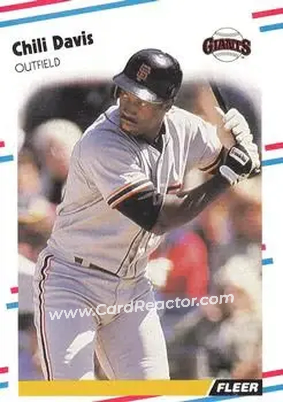 1988 Fleer #79 - Chili Davis - San Francisco Giants - Front