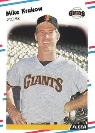 1988 Fleer #85 - Mike Krukow - San Francisco Giants